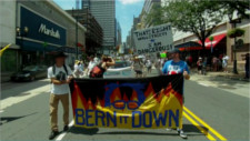 Protesters at DNC reject Hillery's "Party Unity"