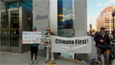 Climate First! protests Citibank's DAPL funding