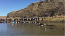 Reporter shot with rubber bullet at #NoDAPL pipeline resistance